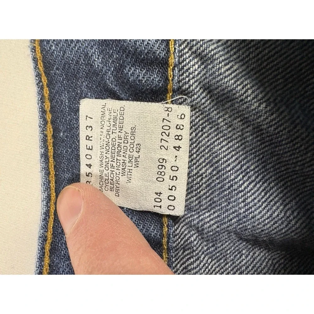 Vintage Levis 550 Jeans Mens 36x32 Medium Blue Relaxed Fit Tapered Leg Denim 90s